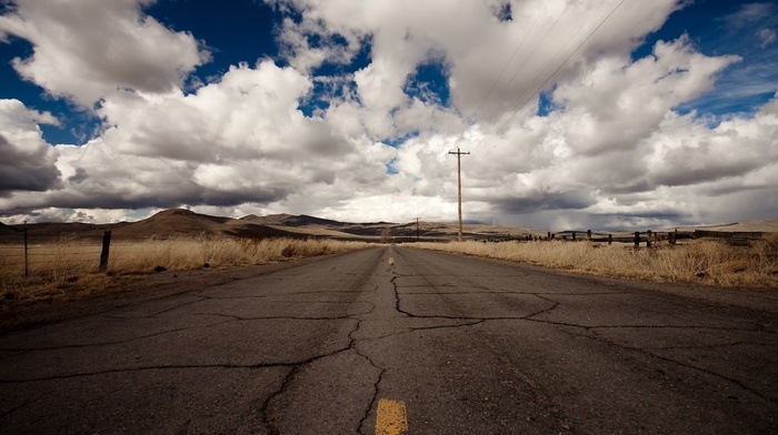 nature, sky, landscape, road