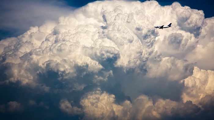sky, airplane, aircraft, storm
