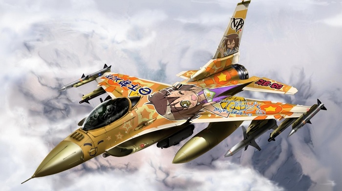 jet fighter, aircraft, Lucky Star