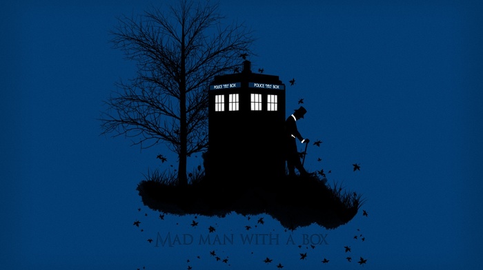 Doctor Who, Matt Smith, tardis, The Doctor, simple background
