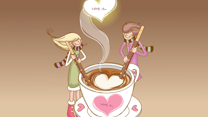 coffee, love, couple