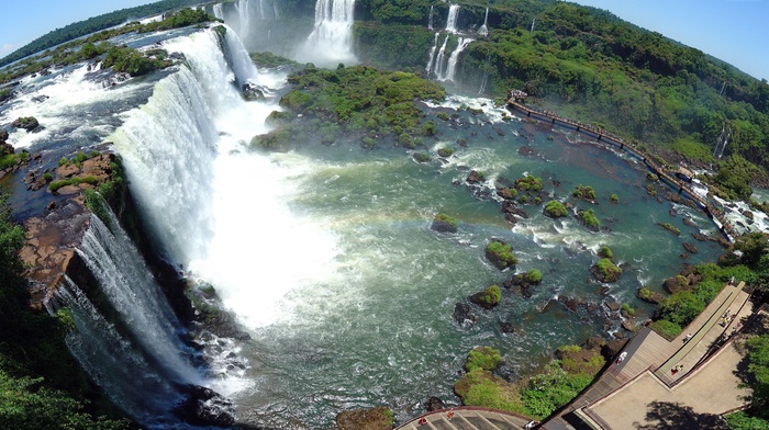 Iguaz Waterfalls, waterfall, nature
