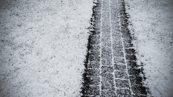 wheels, macro, snow, winter