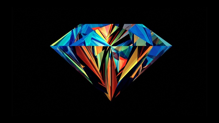 facets, Justin Maller, abstract, diamonds