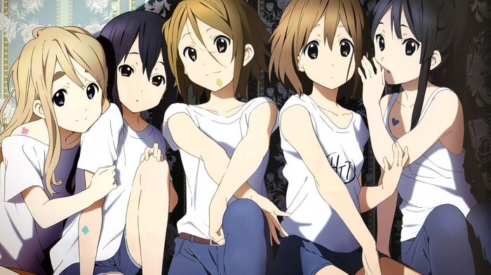 Kotobuki Tsumugi, Hirasawa Yui, Nakano Azusa, Akiyama Mio, K, on, Tainaka Ritsu