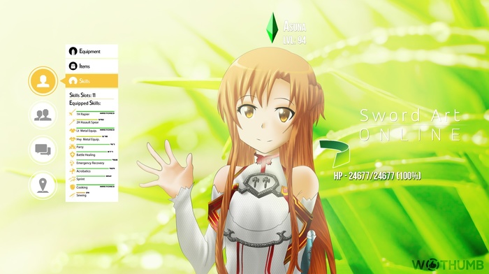 Yuuki Asuna, sword art online