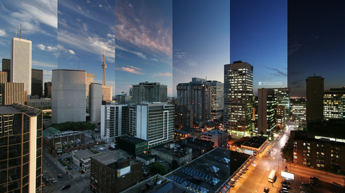 Toronto, building, cityscape, Canada, time, lapse