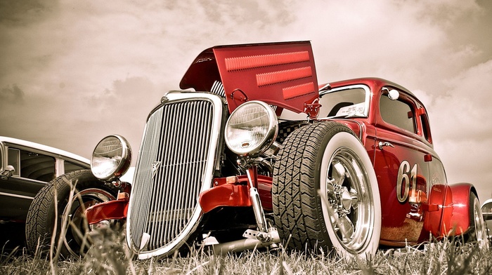 Roadster, old car, tuning