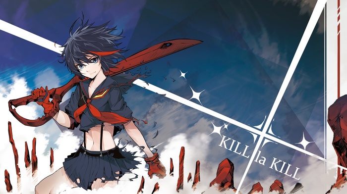 anime, kill la kill, anime girls