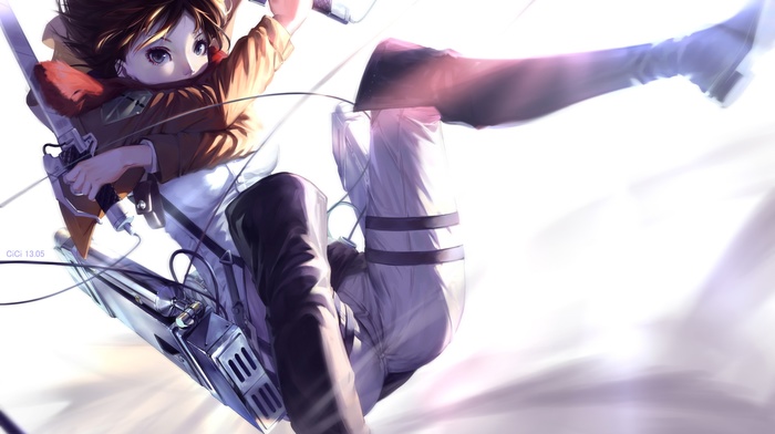 Mikasa Ackerman, anime girls, Shingeki no Kyojin, anime