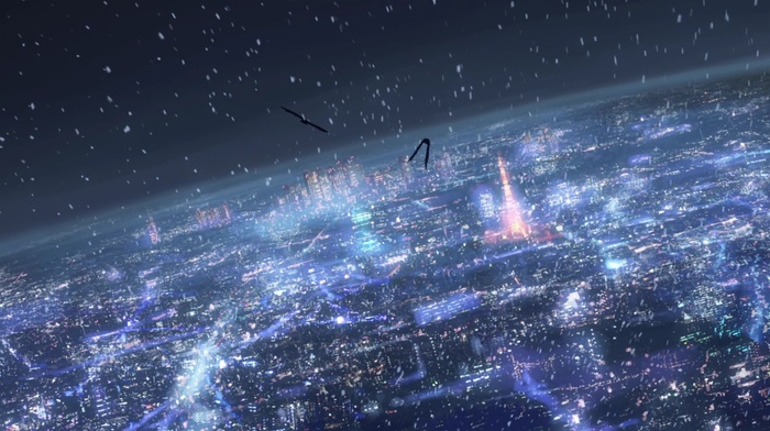 cityscape, anime, 5 Centimeters Per Second