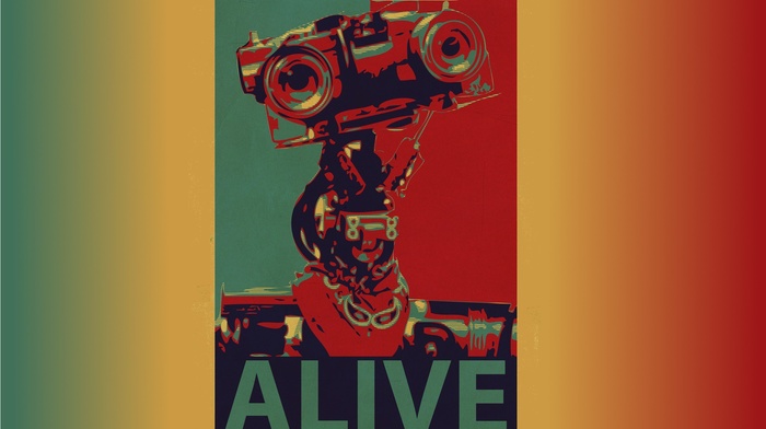 Johnny 5, movies, Short Circuit, Life, robot, concept art, TV, artwork