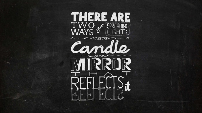 typography, mirror, candles