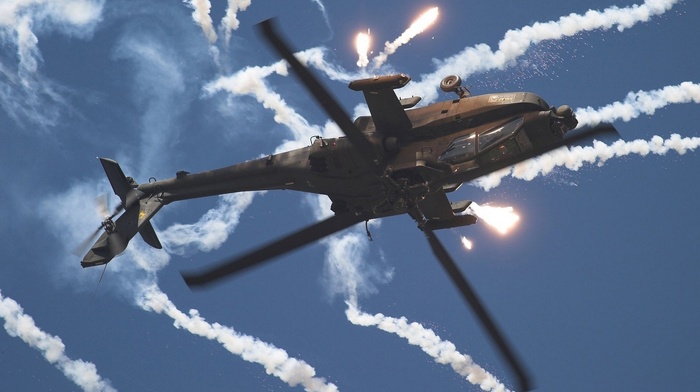 Boeing AH, 64 apache, flares, ah, helicopters, airshows