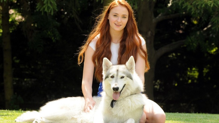 redhead, actress, Game of Thrones, girl, Sansa Stark, Sophie Turner