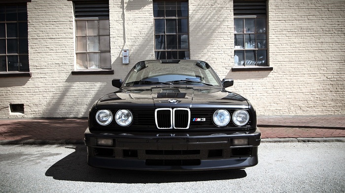 sports car, old car, black, BMW M3, car, Project CARS, BMW E30, BMW