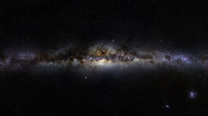 Milky Way, panorama, space, galaxy