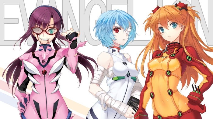 Neon Genesis Evangelion, Ayanami Rei, Asuka Langley Soryu, anime