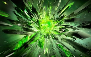 green, crystal