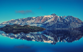 landscape, mountain, lake