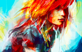 Hayley Williams, girl, redhead, digital art, alicexz