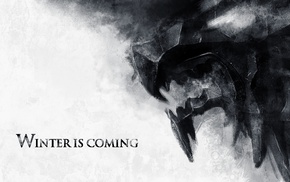 House Stark, Winter Is Coming, Game of Thrones, Direwolf, A Song of Ice and Fire