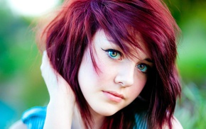 girl, Tosha McCarter, dyed hair, redhead