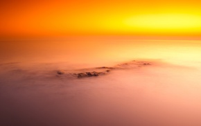 horizon, nature, long exposure