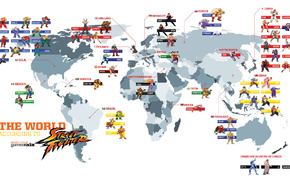 map, Street Fighter