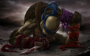 alone, fantasy art, Teenage Mutant Ninja Turtles