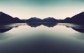 lake, landscape, mountain