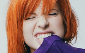 Paramore, redhead, Hayley Williams, face, girl