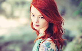 tattoo, girl, Suicide Girls, redhead