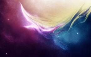 abstract, colorful, nebula, space art, space, artwork