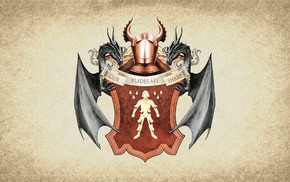 artwork, coats of arms, paper, sigils, Game of Thrones, Bolton