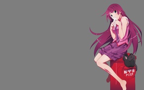Monogatari Series, anime, anime girls, Senjougahara Hitagi, school uniform