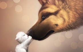 animals, 3D, puppy