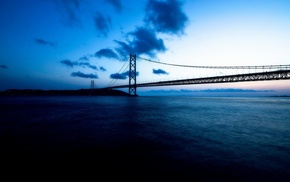 blue, bridge