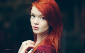 face, lips, girl, redhead, Suicide Girls, blue eyes