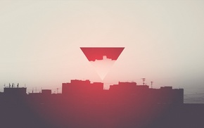 triangle, city, Hipster Photography, minimalism