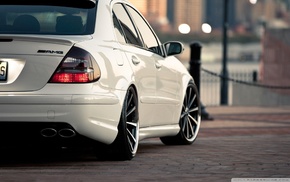 car, Mercedes, Benz E55 AMG