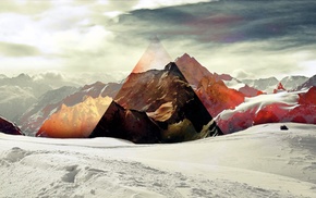 abstract, mountain