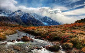landscape, nature, river