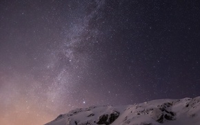 Apple Inc., sky, snow, iOS 8, mountain