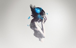 blue, girl
