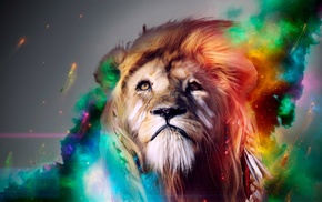 lion, surreal