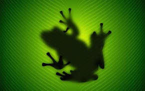 silhouette, Vladstudio, amphibian, green, frog