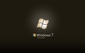 black background, Windows 7