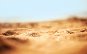 depth of field, sand