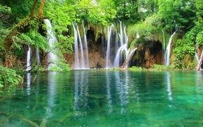 waterfall, nature